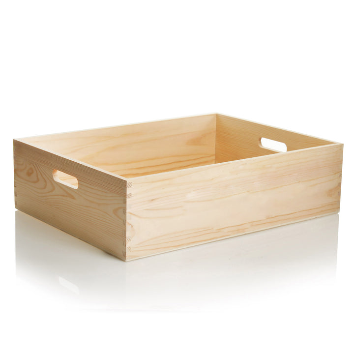 Personalised Christmas Eve Wooden Crate - Wreath Design