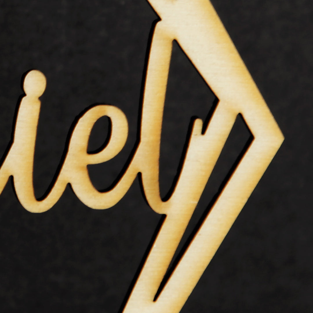 Personalised Hexagonal Laser Cut Christmas Decoration