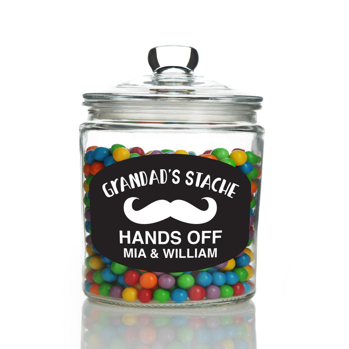 Personalised My Stache Lolly Jar