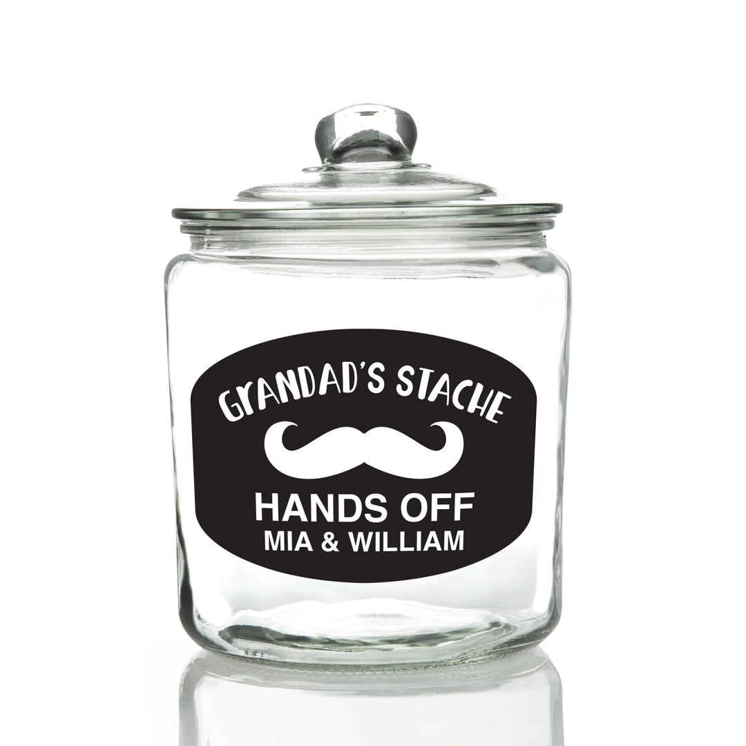 Personalised My Stache Lolly Jar