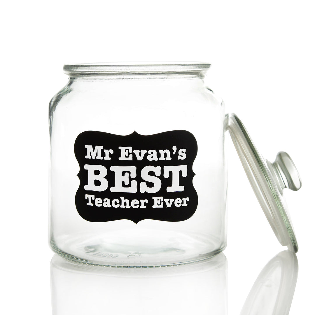 Personalised Lolly Jar - Best Teacher Ever