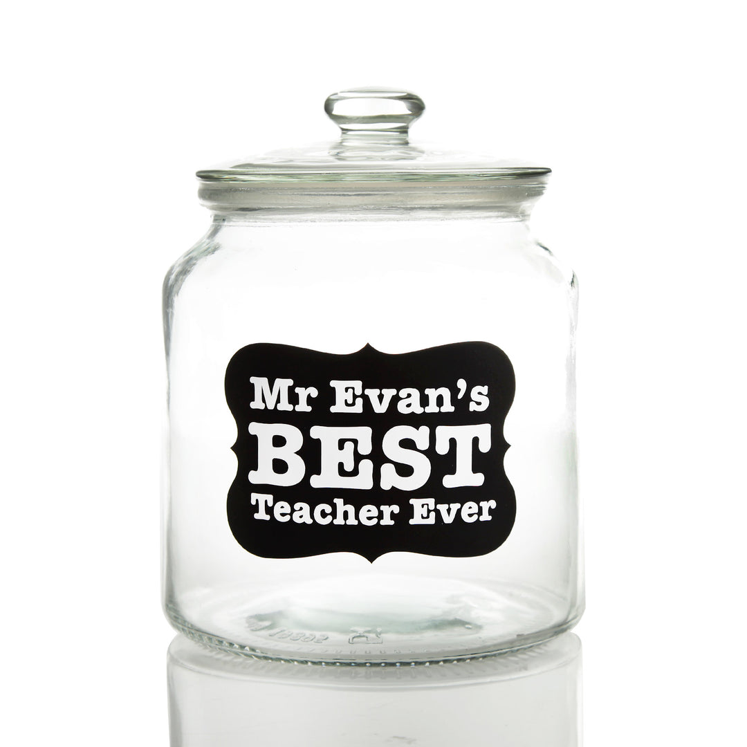 Personalised Lolly Jar - Best Teacher Ever