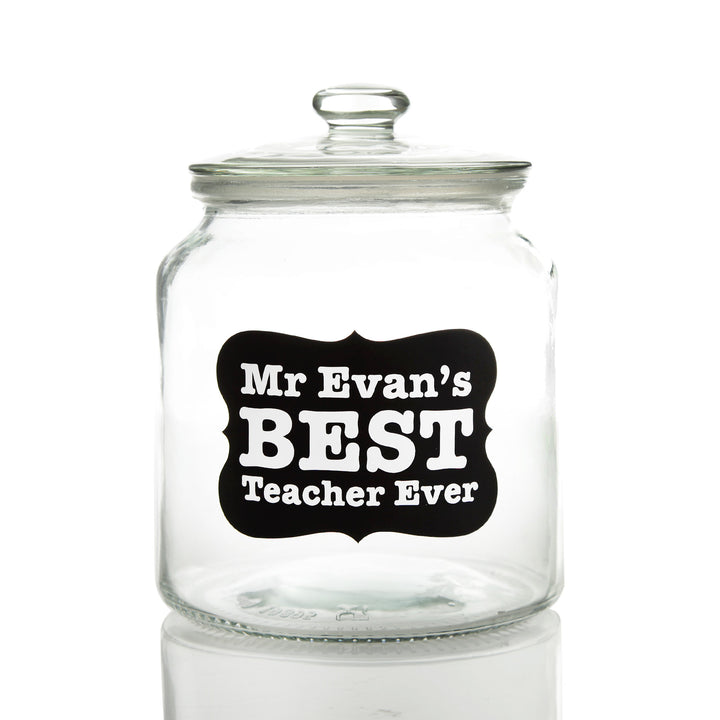 Personalised Lolly Jar - Best Teacher Ever