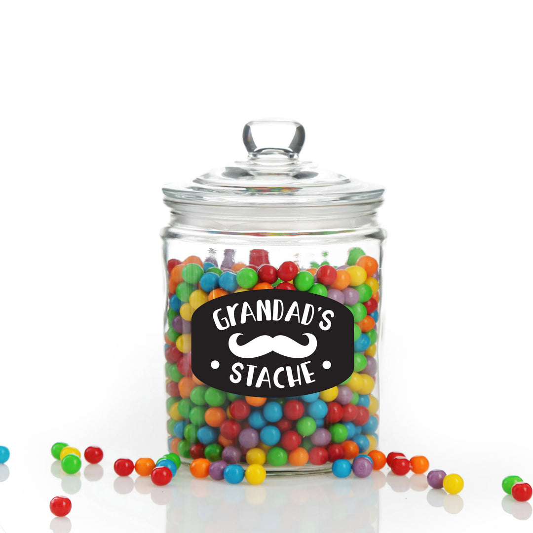 Personalised My Stache Lolly Jar