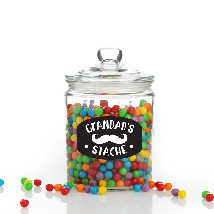 Personalised My Stache Lolly Jar