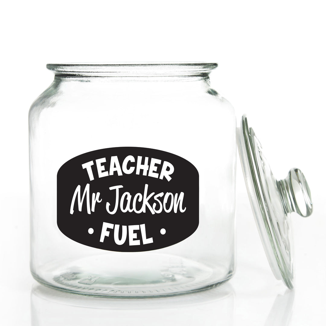 Personalised Lolly Jar - Teacher Fuel