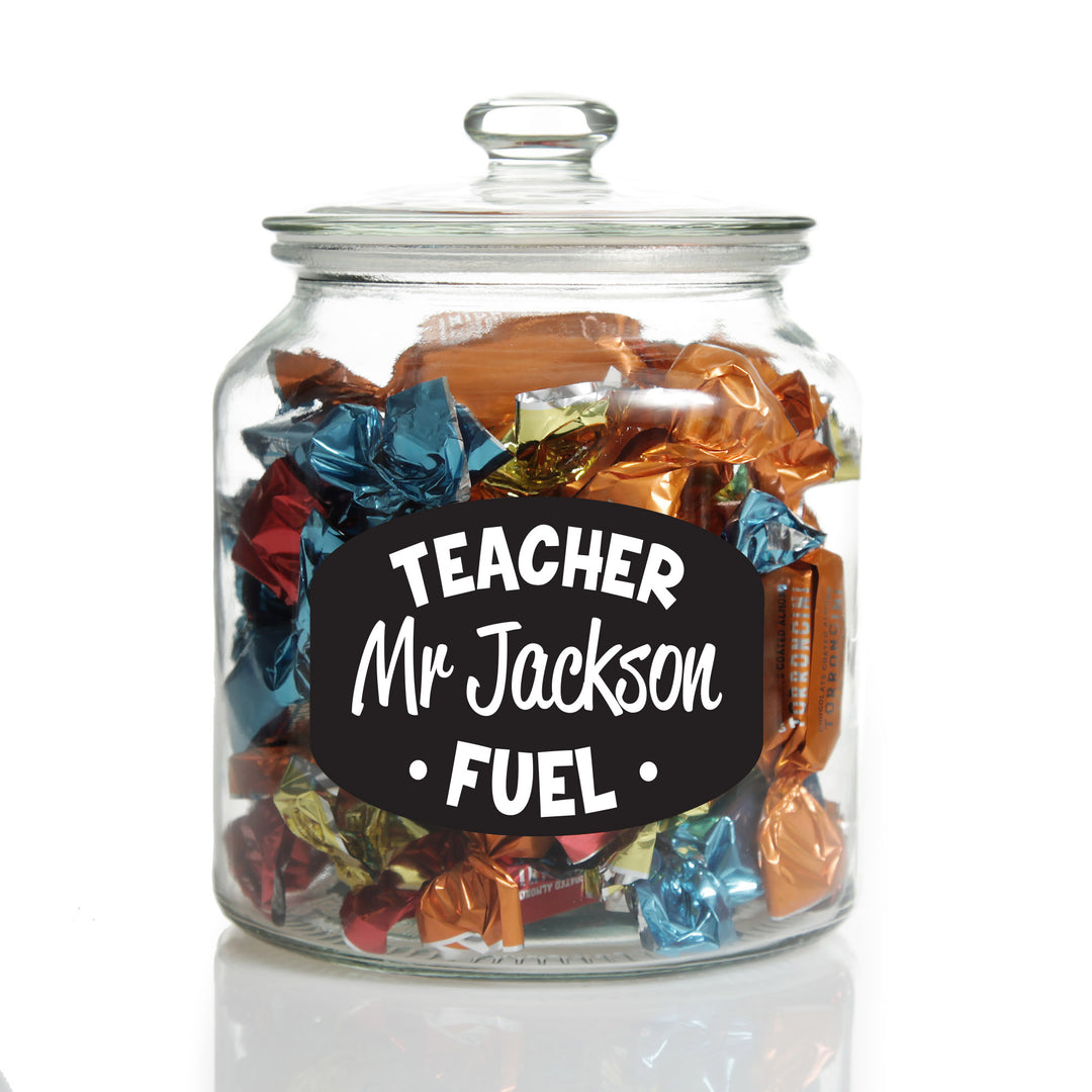 Personalised Lolly Jar - Teacher Fuel