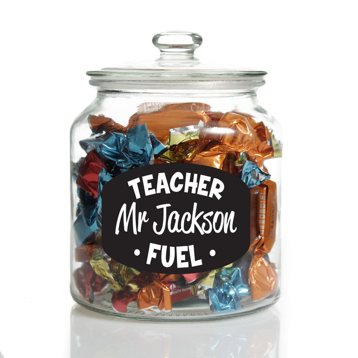 Personalised Lolly Jar - Teacher Fuel