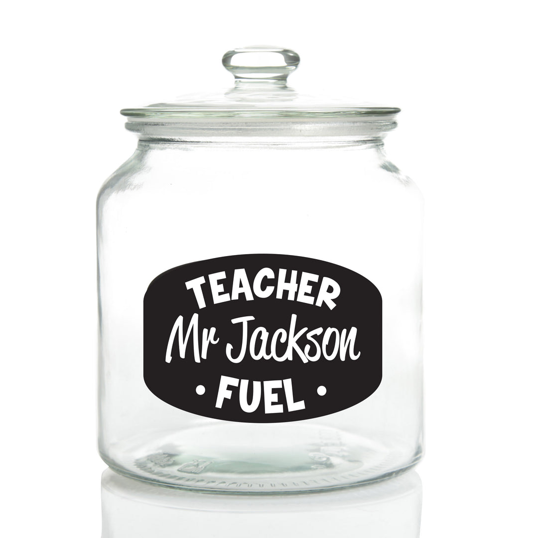 Personalised Lolly Jar - Teacher Fuel