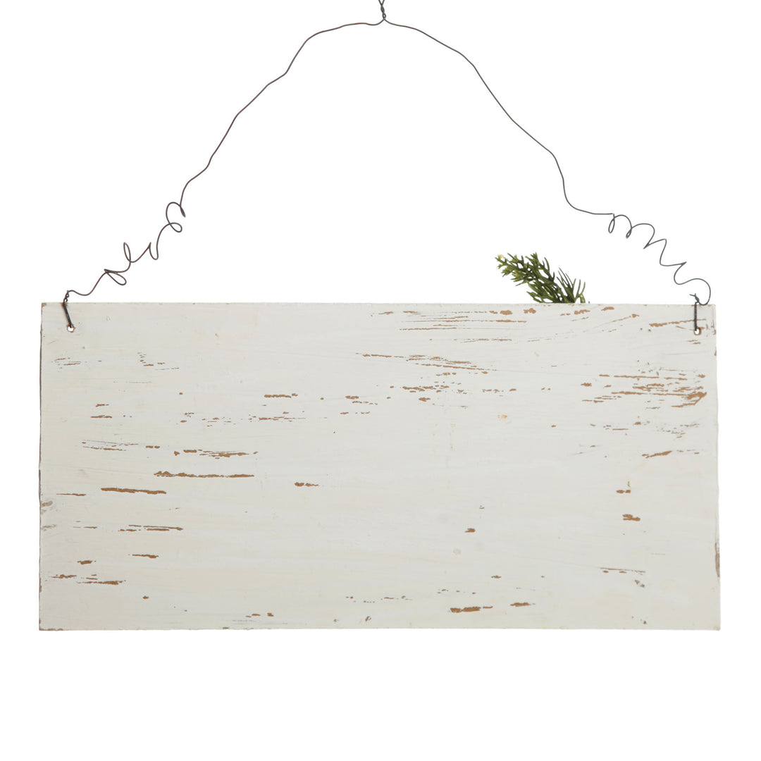 Personalised Country Christmas Wood Plaque with White Berry