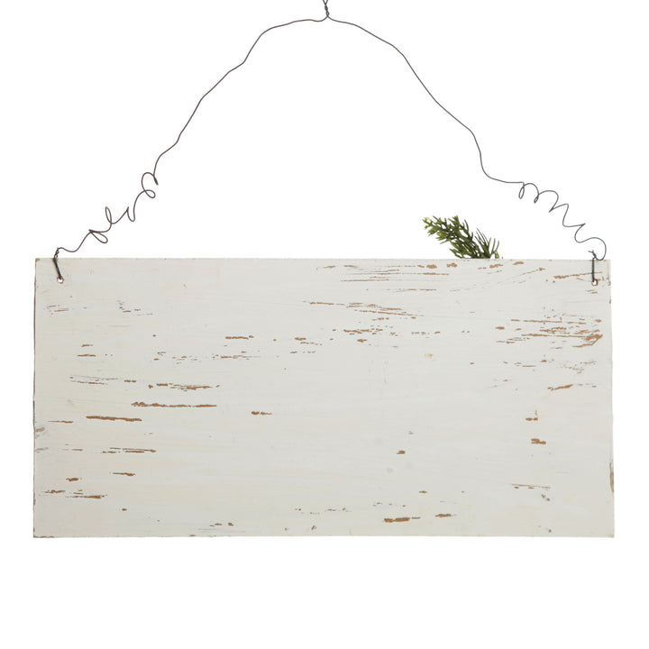 Personalised Country Christmas Wood Plaque with White Berry