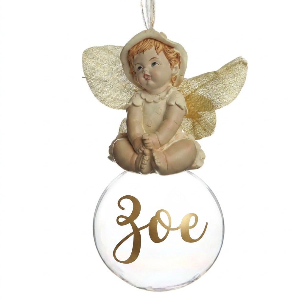 Lemon Gumnut Baby Personalised Christmas Bauble