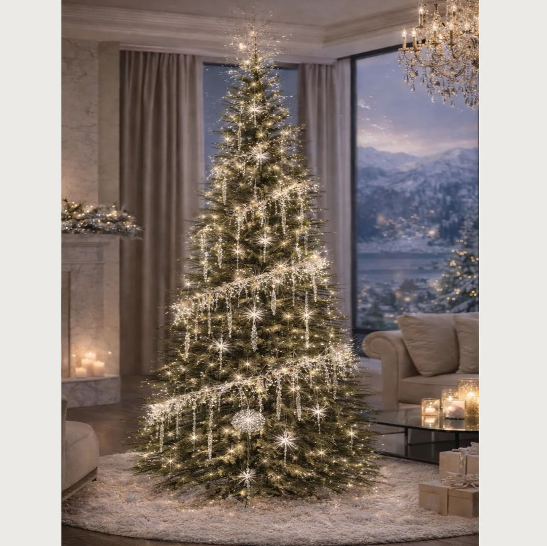 Princess Icicle Spiral Tree Fairy Light Set