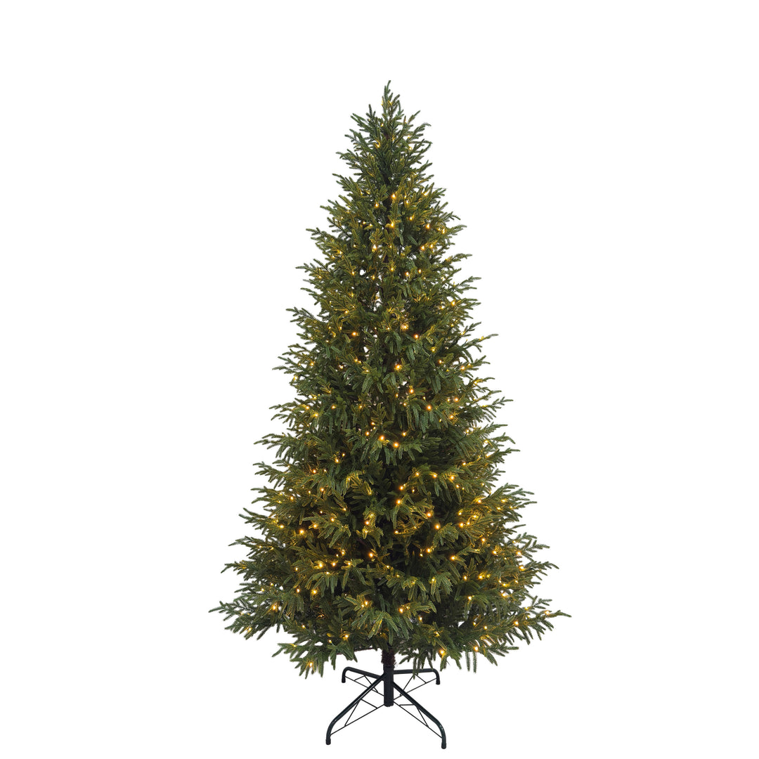 Real Touch Green Norfolk Tree with Lights - 180cm