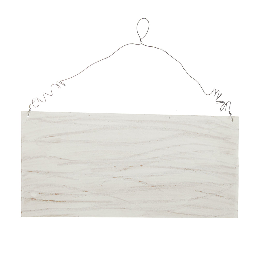 Blank Wooden Craft Plaque with Wire Hanger