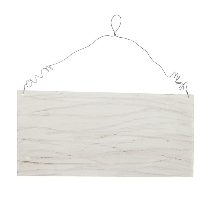 Blank Wooden Craft Plaque with Wire Hanger
