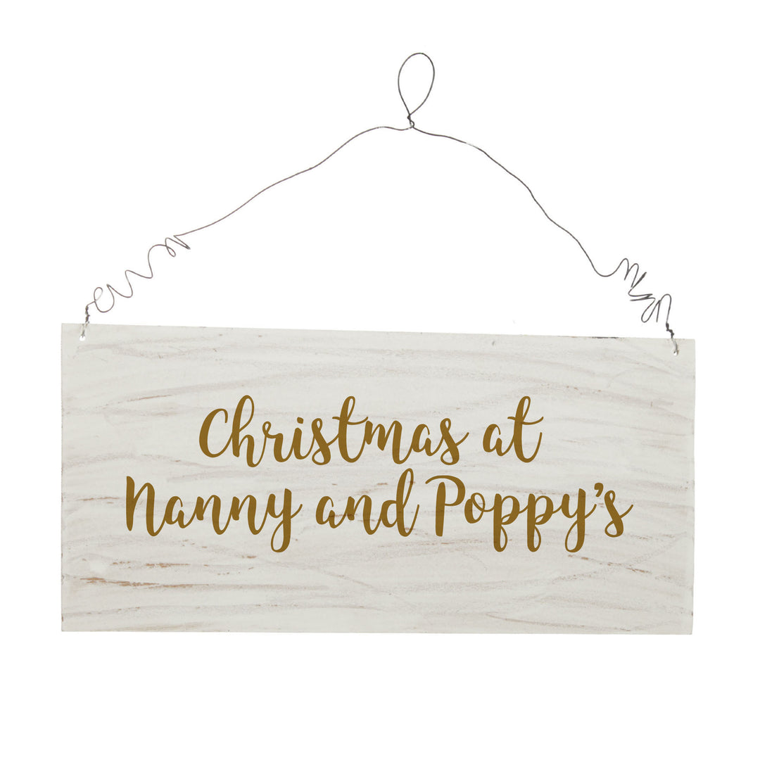 Personalised Christmas Wood Plaque