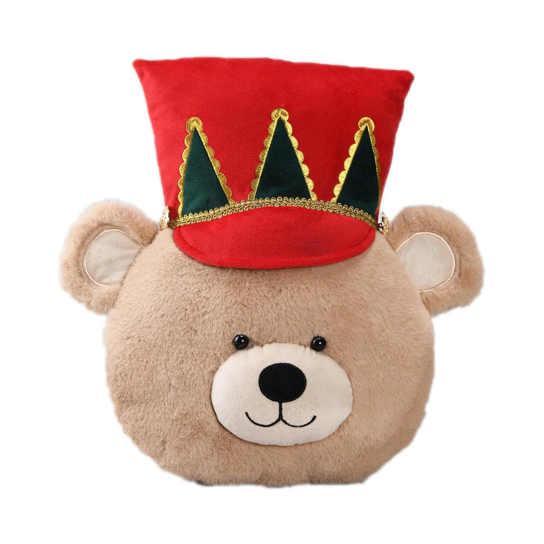 Teddy Soldier Christmas Cushion 37cm