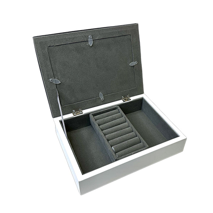 White Keepsake Box with Photo Holder