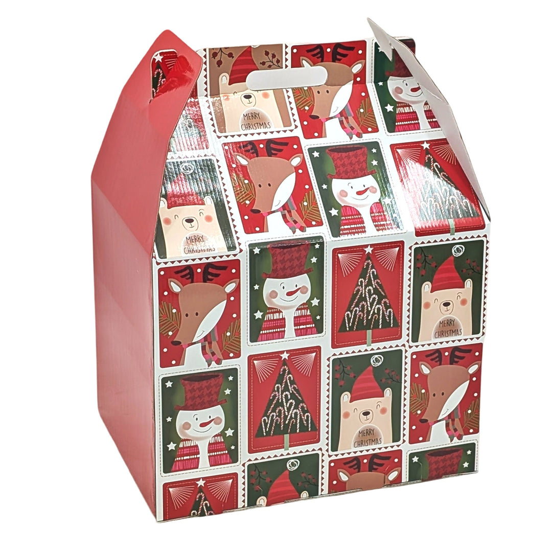 Joyful Red Christmas Foldable Extra Large Gift Box 43cm(h)