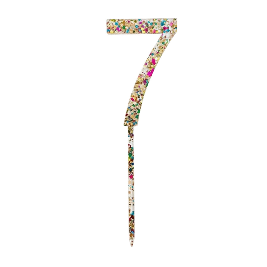 Acrylic Number 7 Cake Topper