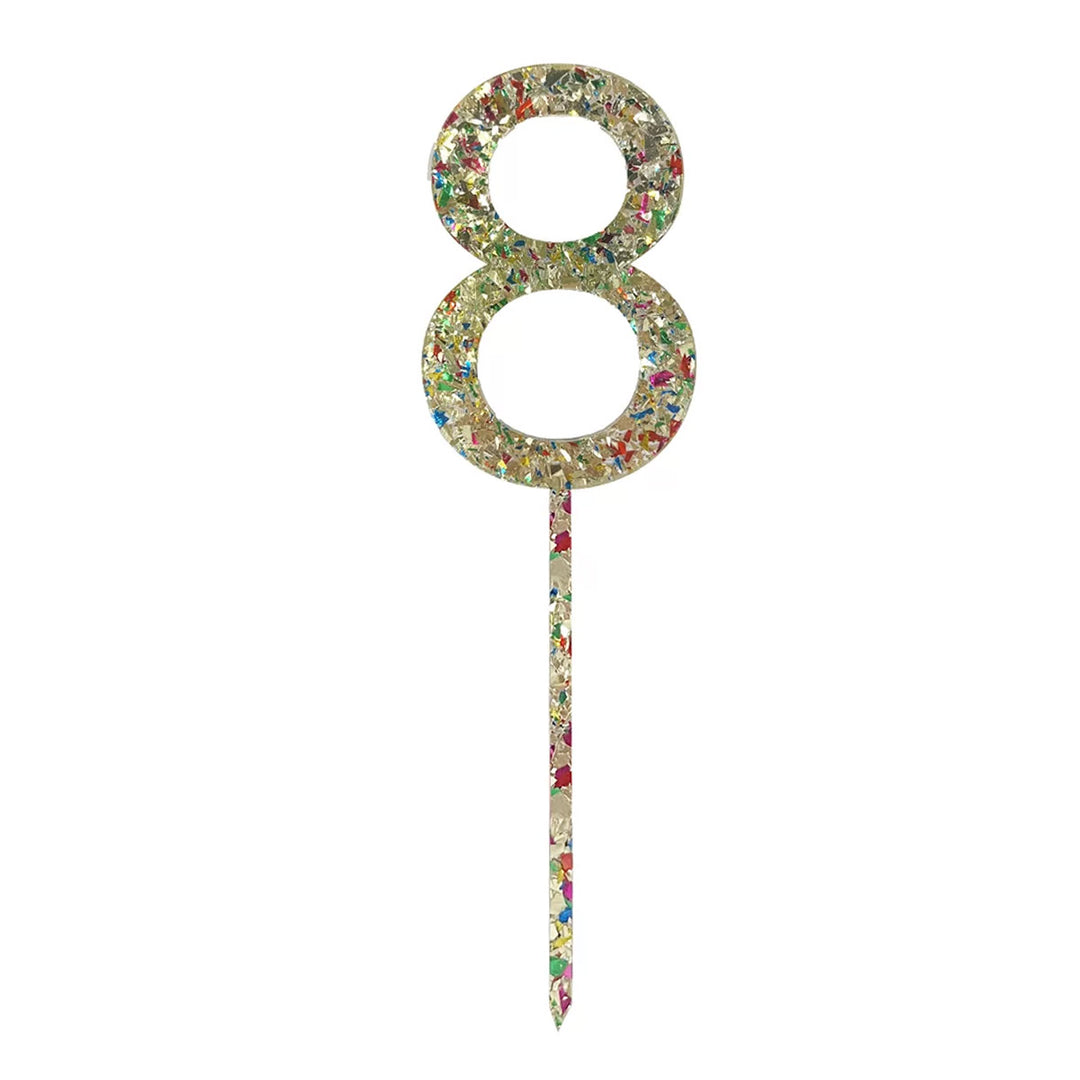 Acrylic Number 8 Cake Topper