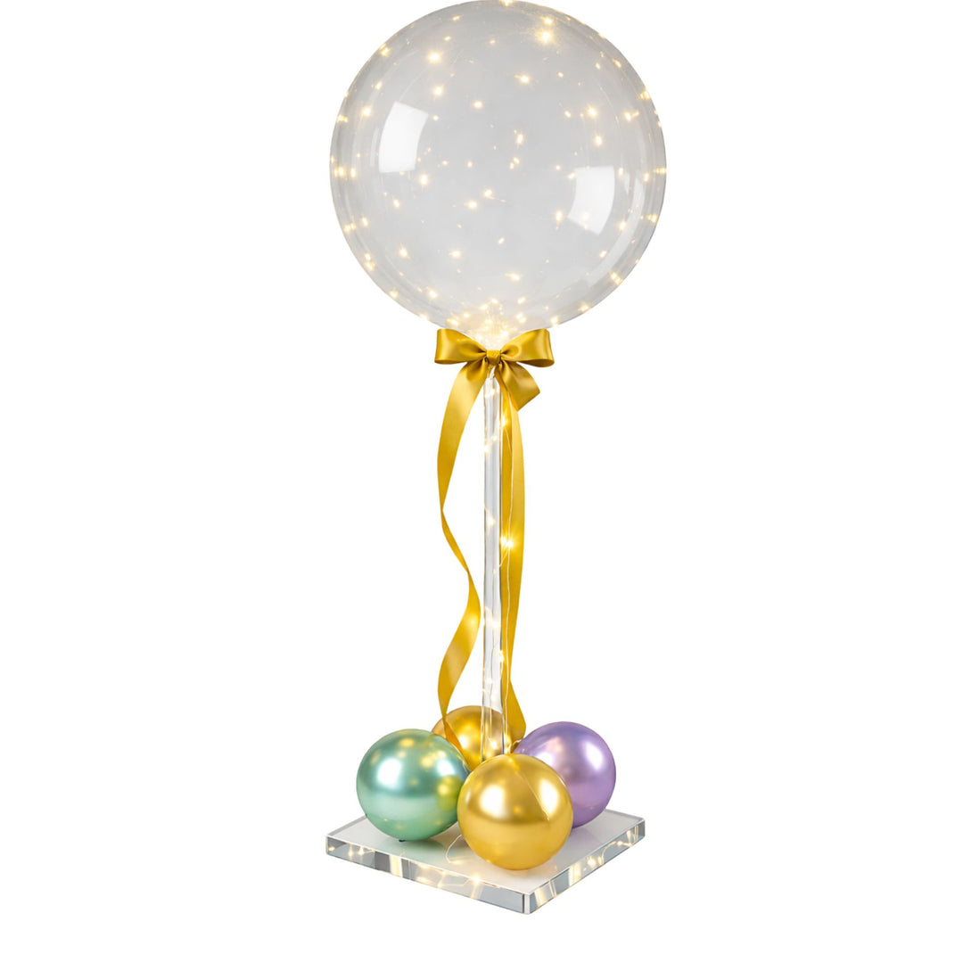 Air Filled Table Centrepieces Acrylic Stand with Foil or 45cm Latex Feature
