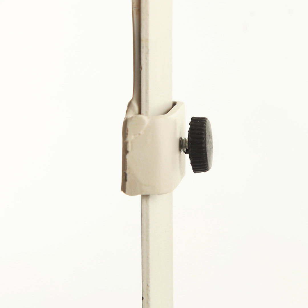 Adjustable White Wreath Hanger with Candle Holder