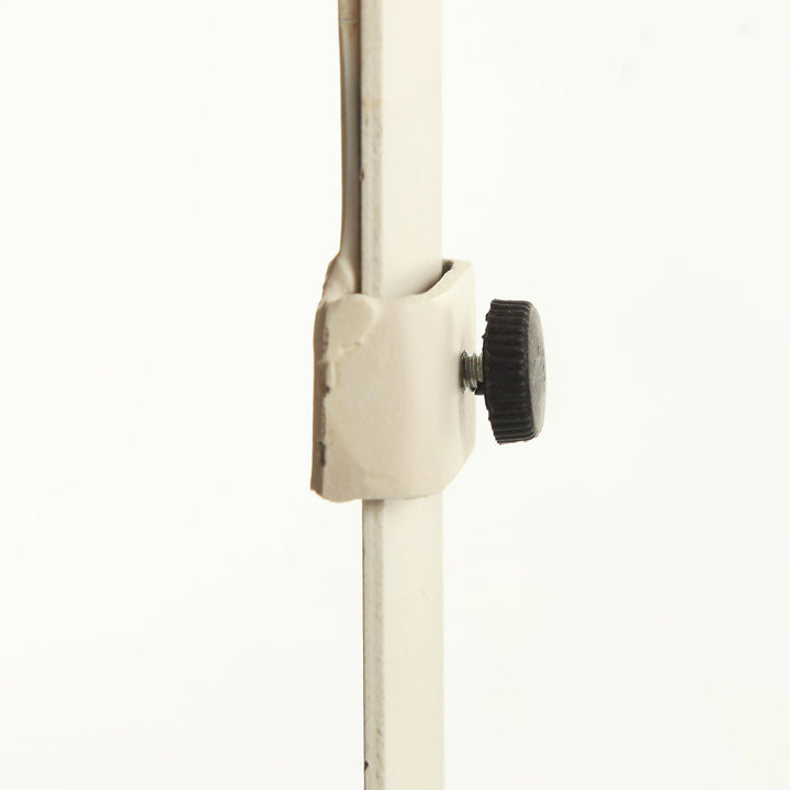 Adjustable White Wreath Hanger with Candle Holder
