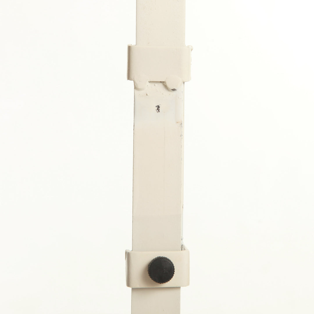Adjustable White Wreath Hanger with Candle Holder