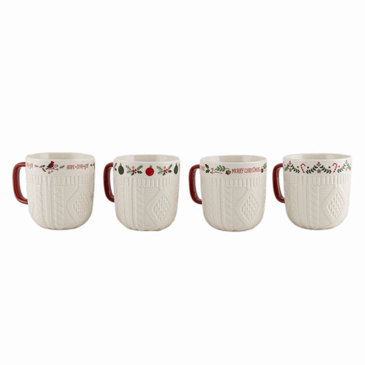 Embossed Christmas Sweater Mug - Merry Christmas