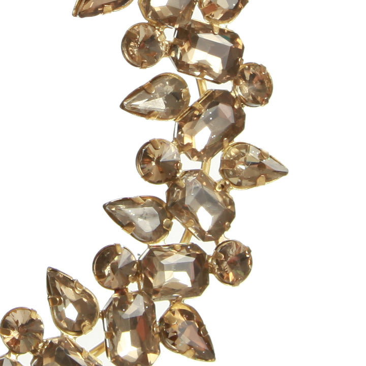 Amber Crystal Wreath Tree Decoration