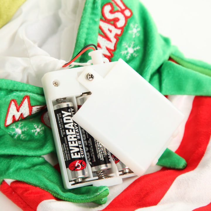 Animated Grinch Christmas Stocking Battery Pack