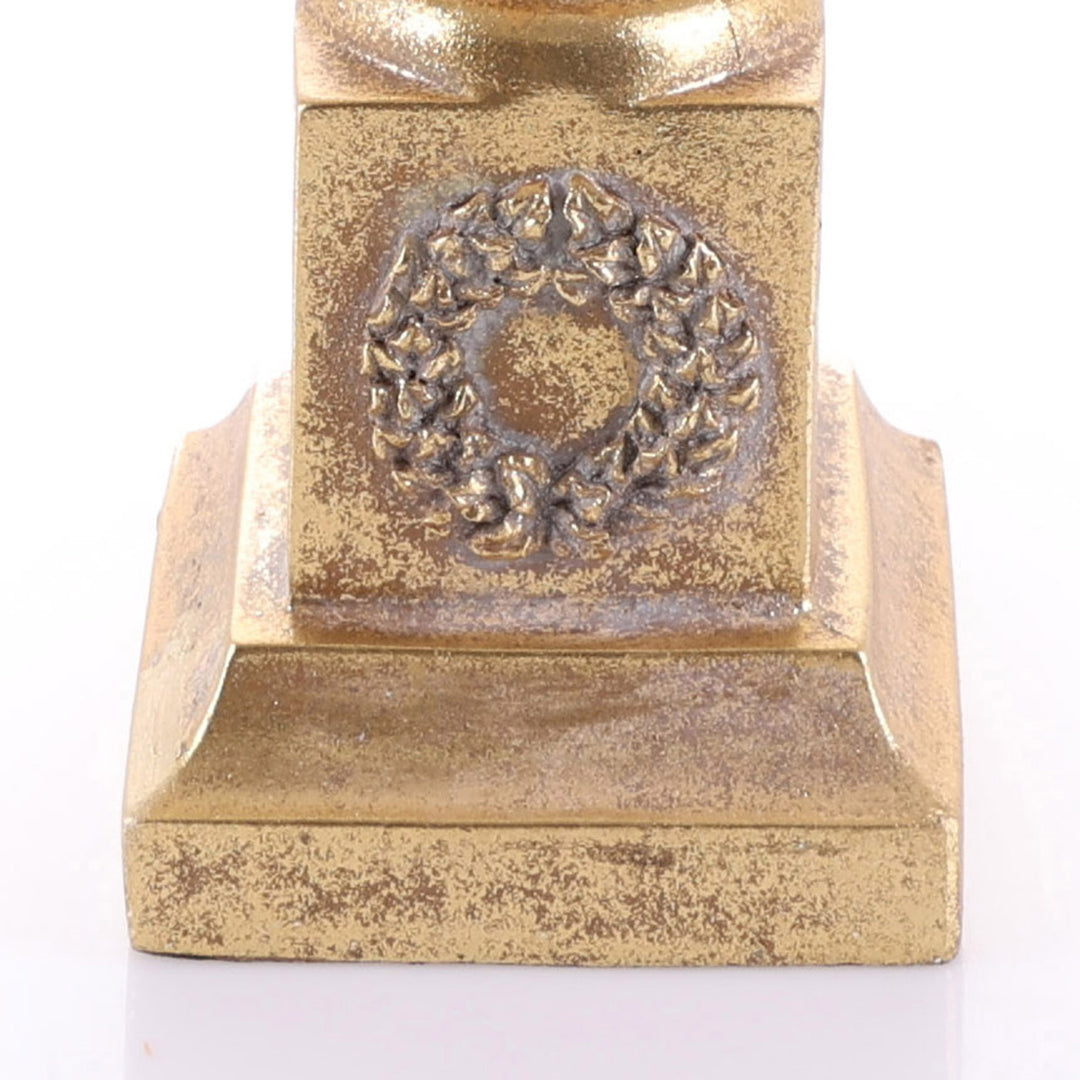 Antique Gold Leaping Reindeer Christmas Ornament Right Facing - 62cm(H)