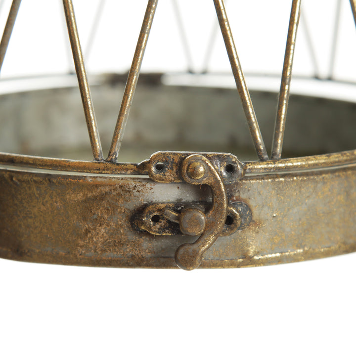 Antique Gold Metal Decorative Birdcage
