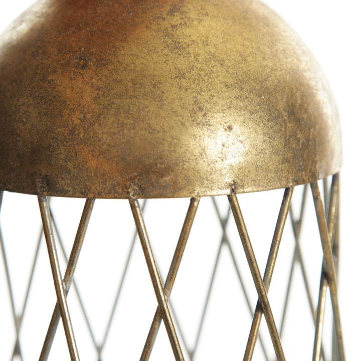 Antique Gold Metal Decorative Birdcage
