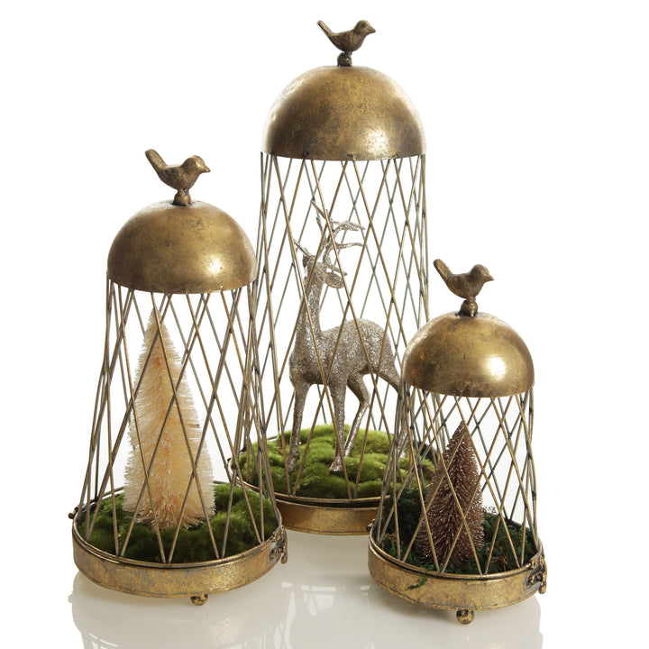 Antique Gold Metal Decorative Birdcage