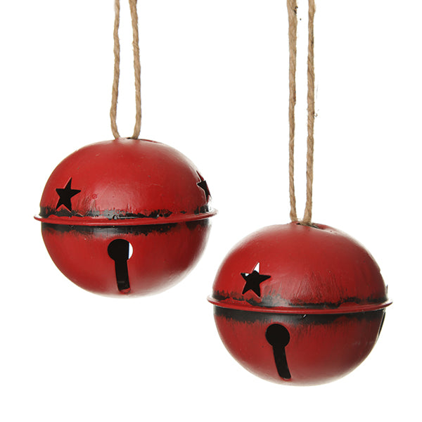 Antique Red Bell - Set of 2