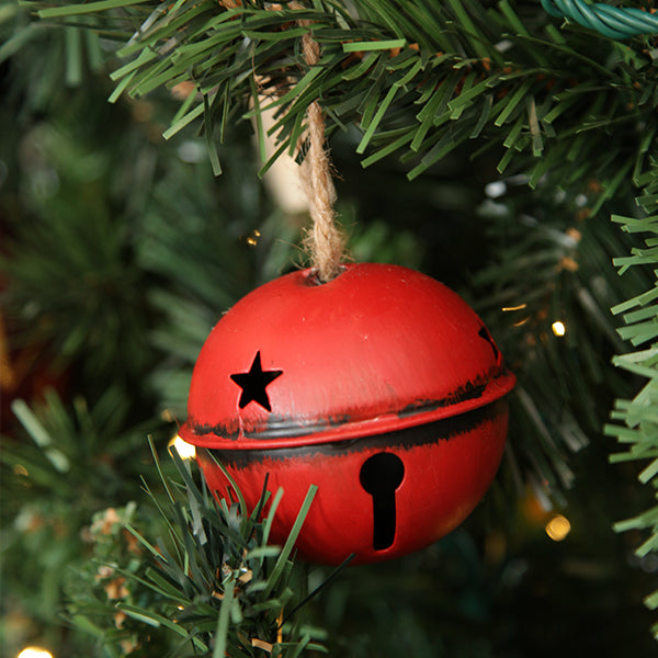 Antique Red Bell in Christmas Tree Farm