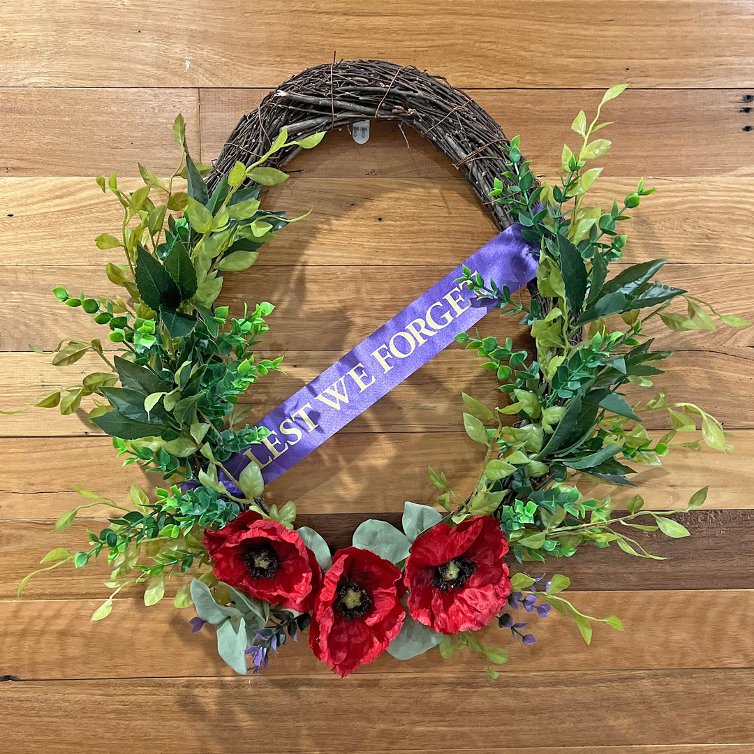 Anzac Memorial Oval Poppy Wreath