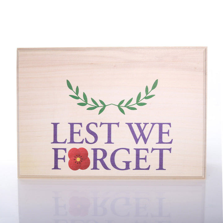 Anzac Lest We Forget Printed Candle Tray