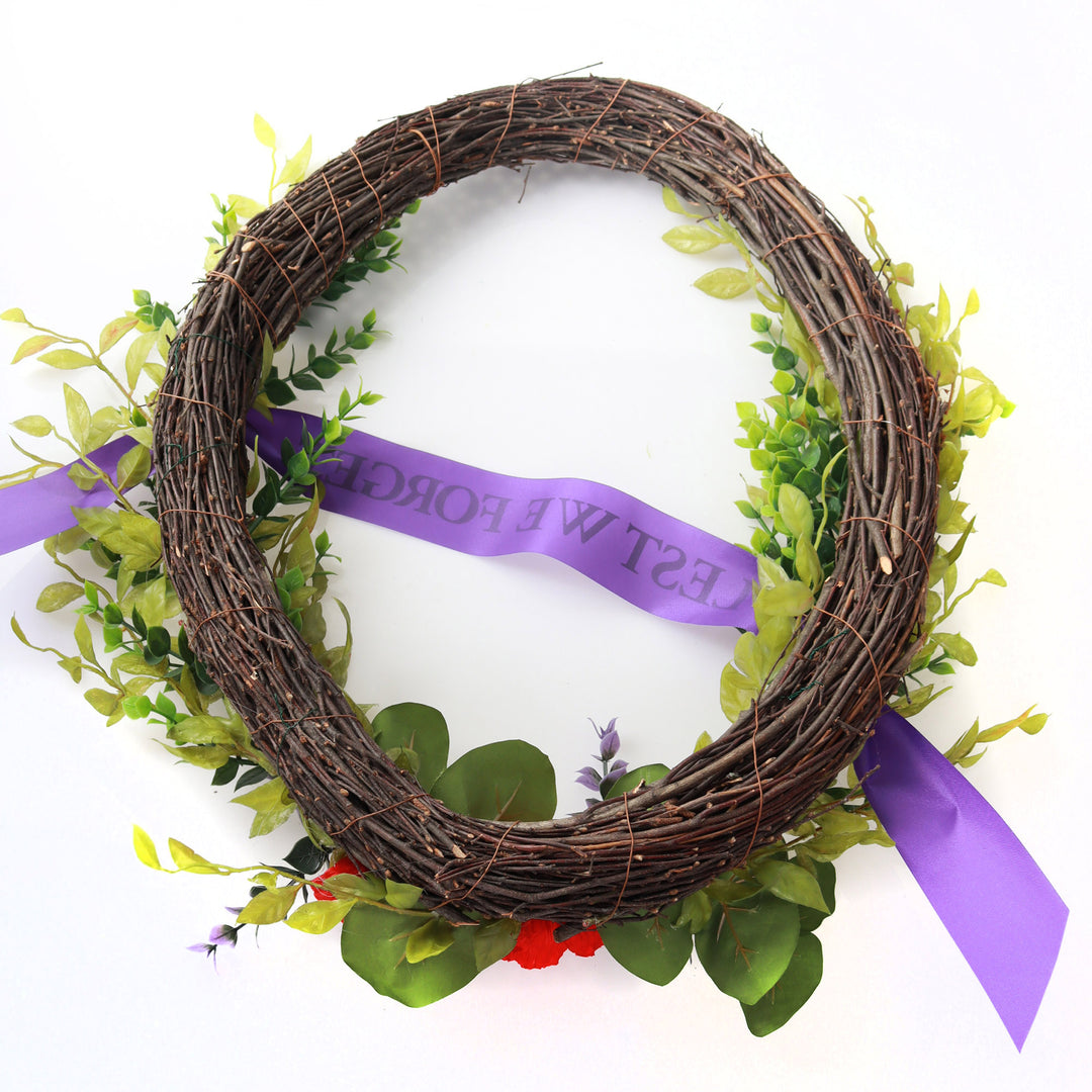 Anzac Memorial Oval Poppy Wreath
