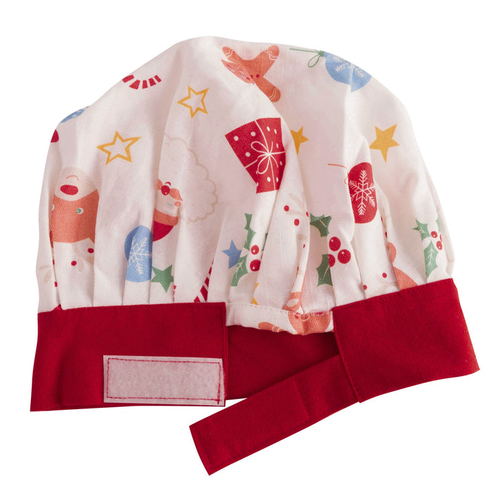 Personalised Noelle Kids Apron and Cap - White