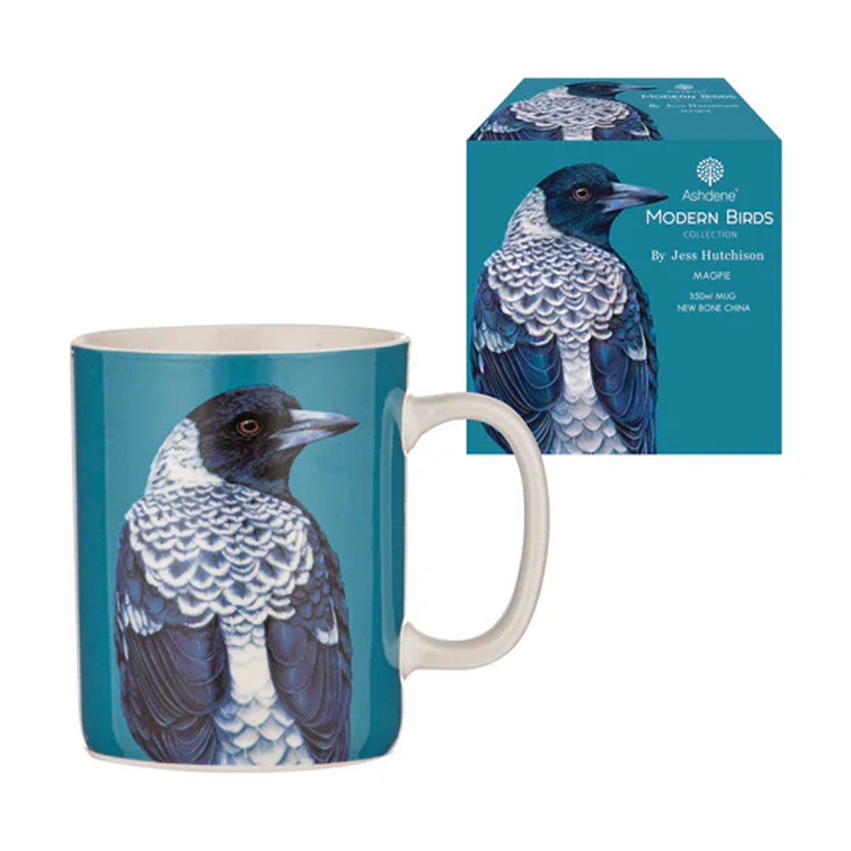 Ashdene Modern Birds Magpie Mug