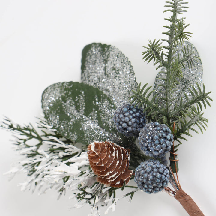 Assorted Blue Blueberry Picks 16cm - Set of 3