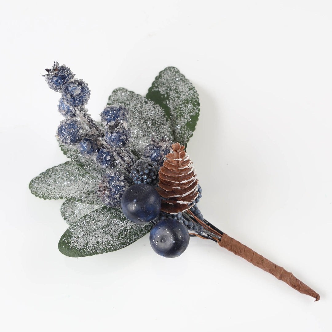 Assorted Blue Blueberry Picks 16cm - Set of 3