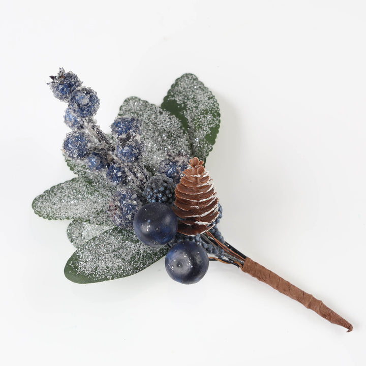 Assorted Blue Blueberry Picks 16cm - Set of 3