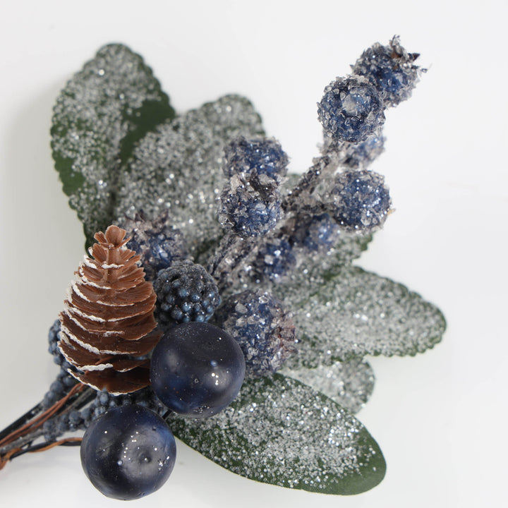 Assorted Blue Blueberry Picks 16cm - Set of 3