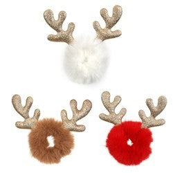 Assorted Christmas Antler Scrunchies