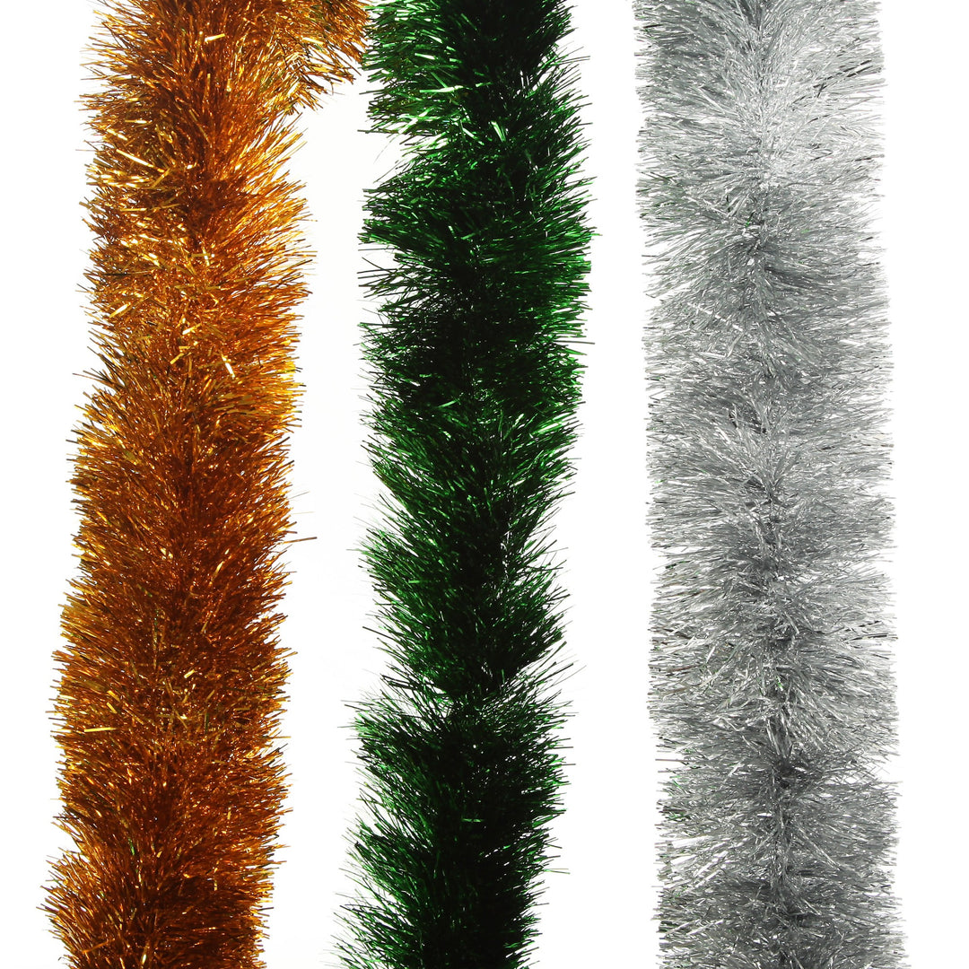Gold Metallic Thick Christmas Tinsel Garland